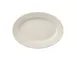 Yanco RE-14 - Oval China Platter, 12-1/2" L X 9" W, Ceramic, White, Rolled Rim, Safe - Dozen 1 image