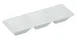 Yanco RM-064 Dessert Dish, 7-1/2" L x 2-1/2" W, 3‑Compartment Melamine Bowl, White, Safe - Dozen 1 image