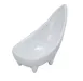 Yanco RM-065 Oval Sauce Dish, 6" Diameter, 3 Oz, White Melamine With Feet - Dozen 1 image