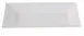Yanco RM-210 Rome Rectangular Plate, 10" x 6" White Melamine, Dishwasher Safe - Dozen 1 image