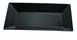 Yanco RM-210BK - 10" x 6" Rectangular Melamine Plate, Black, Dishwasher Safe, 1 Dozen 1 image