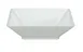 Yanco RM-307 - 22 oz White Square Melamine Bowl, 7" L x 7" W x 2" H, Dishwasher Safe, - Dozen 1 image