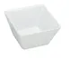Yanco RM-404 - 10 oz White Square Melamine Bowl 3.75" L x 3.75" W x 2.5" H Dishwasher‑Safe - Dozen 1 image