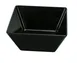 Yanco RM-405BK - 5" L x 5" W x 2-3/4" H Square Melamine Bowl, Black, 18 oz (0.75 Qt) - Dozen 1 image