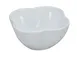 Yanco RM-406 - 6" White Melamine Plastic Bowl, 16 oz, Flower Shape - Dozen 1 image