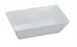 Yanco RM-610 Rome Rectangular Deep Melamine Plate, 9-3/4" L x 5-7/8" W x 2-1/2" H, White, - Dozen 1 image
