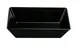 Yanco RM-610BK Rectangular Deep Plate, 9-3/4" L x 5-7/8" W x 2-1/2" H, Black Melamine - Dozen 1 image