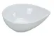 Yanco RM-706 10‑Oz Oval Melamine Bowl, 5‑3/4" L x 4‑1/2" W x 2" H, White Tear‑Drop - Dozen 1 image