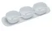 Yanco RM-9002 Bowl Set - 3 4" Melamine Bowls, 3 Spoons, 1 16" Saucer with 3 Wells - 1/Set 1 image