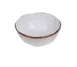 Yanco RO-2406 Nappie Bowl, 14 oz (5½" Dia. × 2¼" H), White/Brown Porcelain Dishwasher Safe - Dozen 1 image