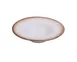 Yanco RO-2610 10‑Oz Round Bowl, 9" Diameter, White/Brown Porcelain, Dishwasher Safe - Dozen 1 image