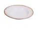 Yanco RO-2611 16 oz Pasta Bowl, 11" Diameter Round White/Brown Porcelain, Dishwasher Safe - Dozen 1 image