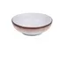 Yanco RO-2705 Miso Soup Bowl, 5" Diameter, 8 Oz, White/Brown Porcelain, Dishwasher Safe - Dozen 1 image