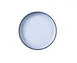 Yanco SN-107 - Deep Round Plate, 7½" Dia x 7/8" H, White/Black Melamine, Dishwasher Safe, 1 Dozen 1 image