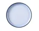 Yanco SN-110 - Deep Round Plate, 10 1/4" Dia x 1" H, Two‑Tone White/Black Melamine - Dozen 1 image