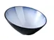 Yanco SN-408 Bowl, 26 oz (8 ¼" Dia × 4 ¼" H), Round White/Black Melamine, Dishwasher‑Safe – 1 Dozen 1 image