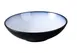 Yanco SN-5017 Bowl – 18 Oz, 7" Dia x 1 7/8" H, Round Two‑Tone White/Black Melamine, Safe - Dozen 1 image
