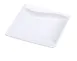 Yanco SW-105 Sea Wave Square Plate, 4½" x 4½" Bone Porcelain, Wavy Rim, Dishwasher Safe - Dozen 1 image