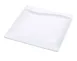 Yanco SW-107 Sea Wave Square Porcelain Plate 7" BoneWhite Wavy Rim Dishwasher/Oven/MW Safe - Dozen 1 image