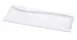 Yanco SW-215 Sea Wave Rectangular Porcelain Plate, 15" x 5-5/8" White, Dishwasher Safe - Dozen 1 image