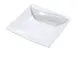 Yanco SW-307 - Wave Grapefruit Bowl, 10 oz, 6‑1⁄2" Square Porcelain White, Dishwasher Safe - Dozen 1 image