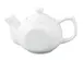 Yanco TP-1 - 15 Oz White Porcelain Coffee Pot/Teapot, 7-3/4" L x 4" W x 3-1/2" H, Lift Lid - Dozen 1 image