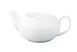 Yanco TP-2 - 24 Oz White Porcelain Coffee Pot with Flat Lid, 8-1/4" L x 5" W x 3-1/4" H - Dozen 1 image