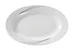 Yanco UR-214 Oval Platter, 14" x 10-1/2" White Porcelain, Line Design, Dishwasher Safe - Dozen 1 image