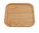 Yanco WD-2108 Square Melamine Plate 8.125" x 8.125" Golden Oak 8" Diameter - Dozen 1 image
