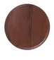 Yanco WL-1108 - 8-9" Round Melamine Plate with Wood Grain, Brown Color, Rolled Edge - Dozen 1 image