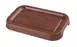 Yanco WL-408 Tray - 7-3/4" W x 5" D x 7/8" H Melamine In Browns, Dishwasher Safe - Dozen 1 image