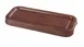 Yanco WL-410 Tray, 10-1/4" x 4" x 3/4" Browns Rectangular Melamine, Footed, Dishwasher Safe - Dozen 1 image