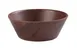 Yanco WL-506 - 6" Round Salad Bowl, 18 Oz, Brown Woodgrain Melamine, - Dozen 1 image