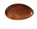 Yanco WS-412 Oval Tray, 12" L x 7" W x 1" H, Natural Acacia Wood, Wood Material 1 image