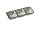 Yanco YO-9113 Sauce Dish, 8" x 2-3/4" x 3/4" Rectangular, 6 oz, Green Melamine, Dishwasher - Dozen 1 image