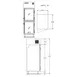 Delfield 6025XL-GH One Section Reach-In Refrigerator w/ 2 Glass Half Doors, Top Mounted, 20 cu. ft. 2 image