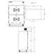 Delfield 6051XL-SH Two Section Reach-In Refrigerator w/ 4 Solid Half Doors, Top Mounted, 43.5 cu. ft. 3 image