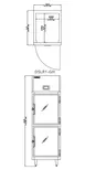 Delfield DSLR1-GH Two Half Glass Door Reach-In Refrigerator, Top Mounted, 21 cu. ft. 2 image