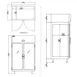 Delfield DSLR2-G Two Glass Door Reach-In Refrigerator, Top Mounted, 44.57 cu. ft. 2 image