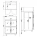 Delfield DSLR2-GH 4 Half Glass Door Reach-In Refrigerator, Top Mounted, 44.57 cu. ft. 2 image
