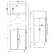 Delfield DSLR2-S Two Solid Door Reach-In Refrigerator, Top Mounted, 44.57 cu. ft. 2 image
