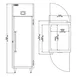 Delfield DSLRPT1-S 35" 2-Solid Door Pass-Thru Refrigerator, 22.9 cu. ft., Top Mounted 2 image