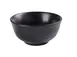 Yanco NB-805 Black 10‑Oz Round Rice Bowl, 4‑5/8" Dia x 2‑1/4" H Porcelain, Dishwasher Safe - Dozen 1 image