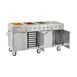 FWE HLC-4W6-7H-28-HWR 68" Tray Line Heated Serving & Holding Cabinet mobile, (4) Wells 1 image