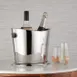 American Metalcraft B2BWB Wine Bucket Cooler, 9" Dia x 9" H, 2‑Bottle Stainless Steel Finish 1 image