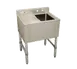 Serv-Ware BAR1B14-CWP-V 14" 1 Compartment Underbar Sink with 4" Faucet Holes, No Drainboards 1 image