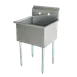 Serv-Ware BS1-1821-V 21" One Compartment Sink, 18"W x 21"L Bowl Without Drainboards / 18 Gauge 1 image