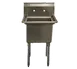 Serv-Ware E1CWP1818-V 23" One Compartment Sink, 18"W x 18"L Bowl Without Drainboards/18 Gauge 1 image