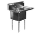 Serv-Ware E1CWP1818R-18-V 38.5" One Compartment Sink, 18"W x 18"L Bowl With Right-Hand Drainboards 1 image