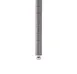 Metro 74PK4 Post – 74-1/2" Gray Epoxy Coated, Leveling Bolt, Grooved 1" Increments, Microban Finish 1 image